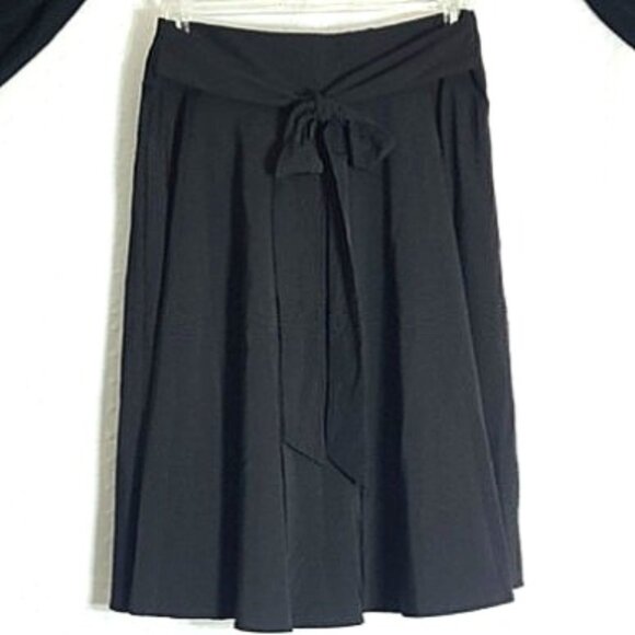 Belle Poque Woman's NWT Elegant Black A-Line Pockets  Skater Skirt Size Large - Picture 1 of 12